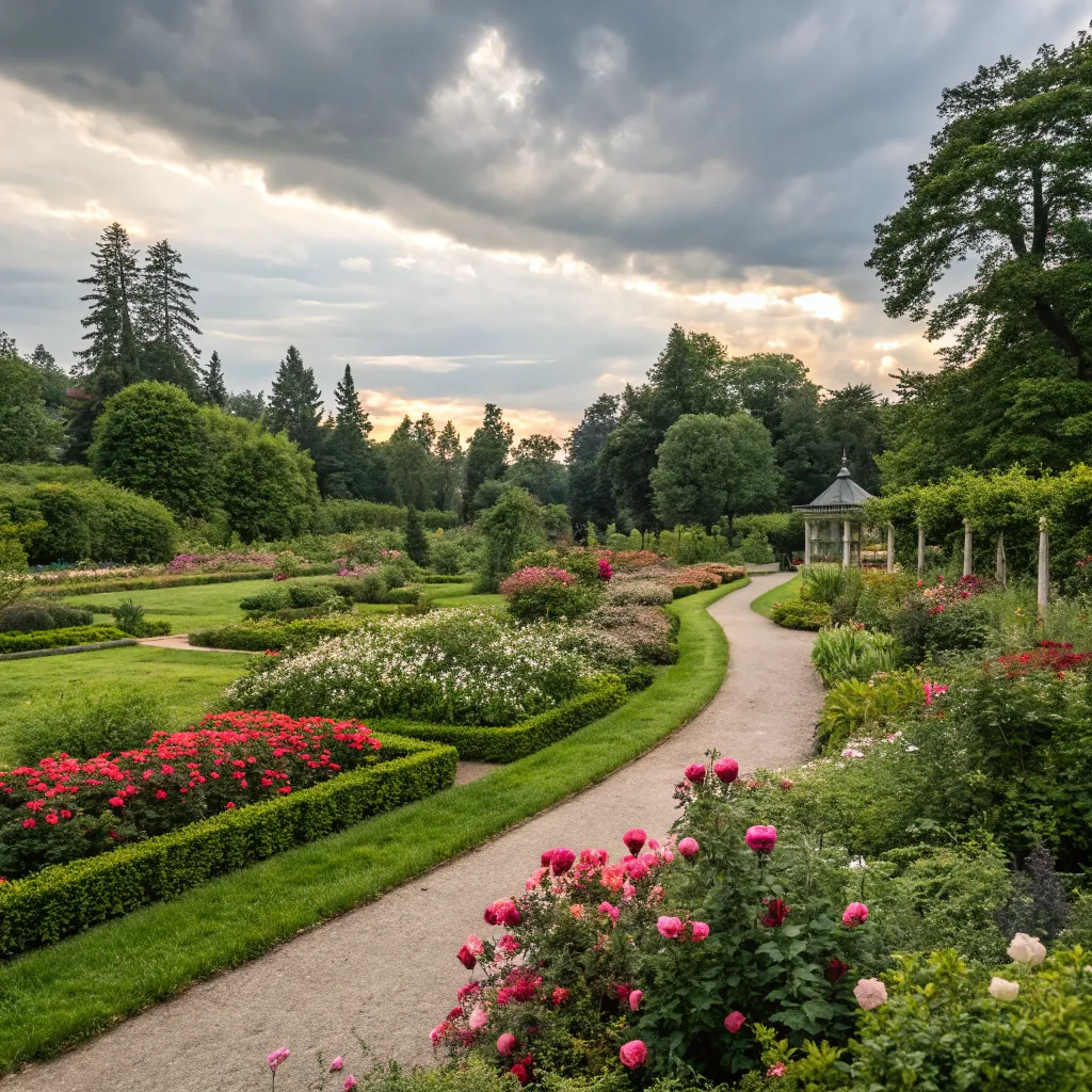 Beautifully landscaped garden